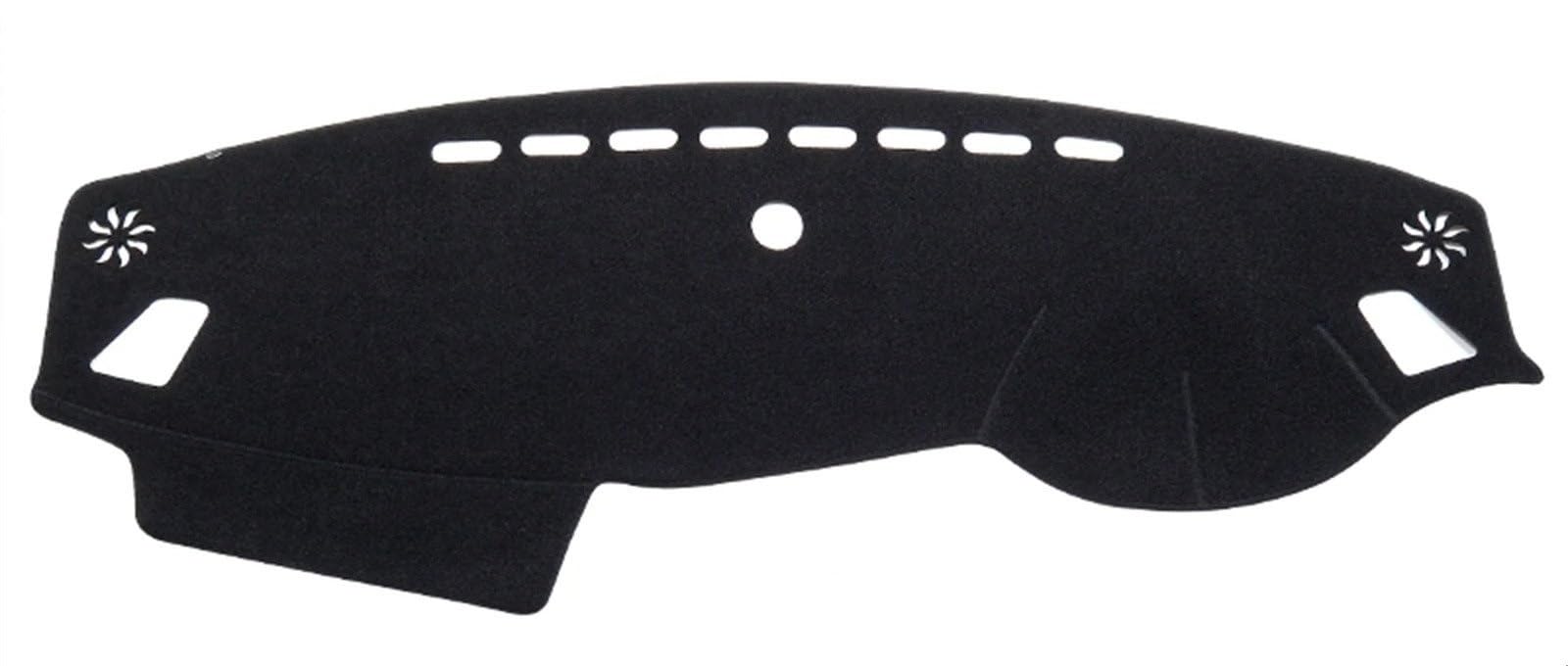 Mittelkonsole Matte Für KIA Für Optima K5 JF 2016 2017 2018 2019 Auto Dashboard Matte Sonnenschirm Schutz Teppich Dash Mat Dashmat Armaturenbrett Matte(RHD Black) von Vvhabpm