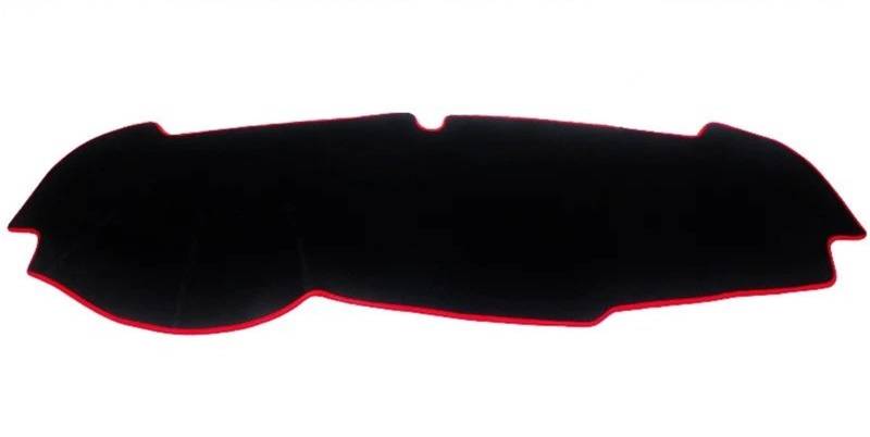 Mittelkonsole Matte Für Kia Für Sportage 4 QL 2016 2017 2018 2019 2020 2021Auto Dashboard Vermeiden Licht Pad Instrument Plattform Abdeckung Teppiche Zubehör Armaturenbrett Matte(LHD Red Side) von Vvhabpm