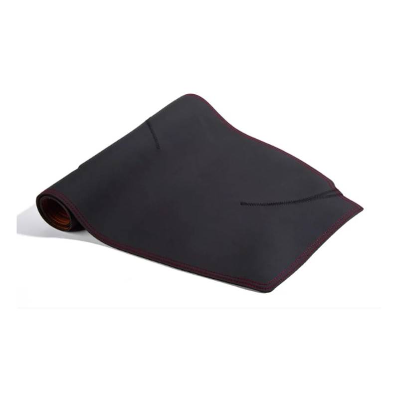 Mittelkonsole Matte Für MG Für MG4 Für Mulan Armaturenbrett-Abdeckungsmatte Schutzpolster Autozubehör Armaturenbrett Sonnenschutz Anti-UV-Teppich Dashmat Armaturenbrett Matte(Right Rudder,RED_HUD) von Vvhabpm