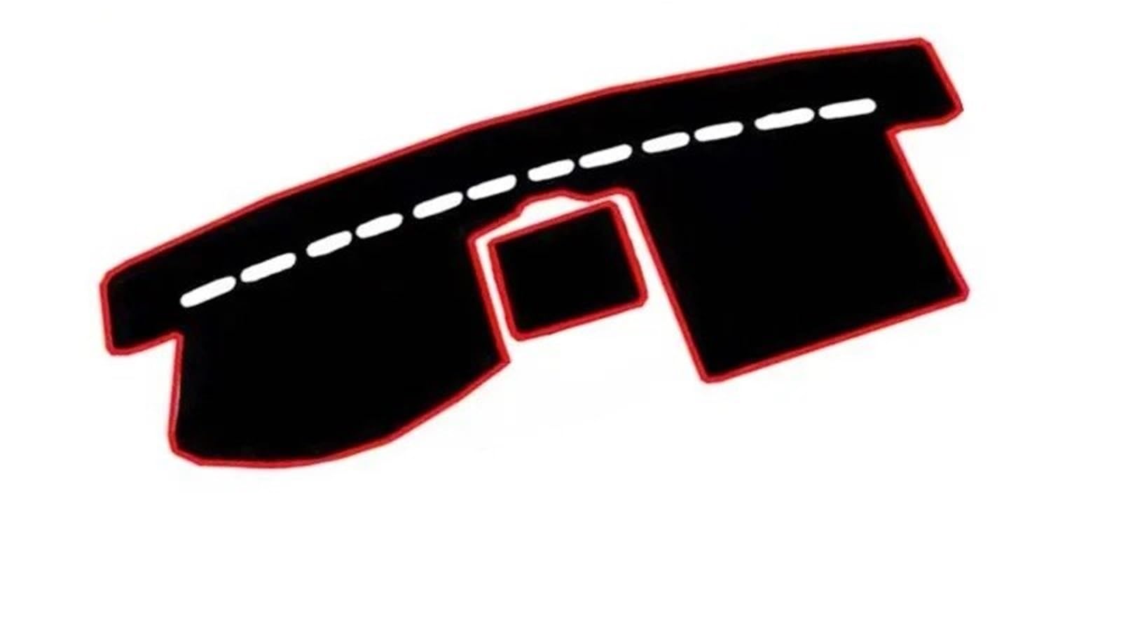 Mittelkonsole Matte Für MK1 2003-2015 2004 2005 2010 2011 2012 Anti-Rutsch-Matte Armaturenbrett-Abdeckung Pad Sonnenschirm Dashmat Zubehör Armaturenbrett Matte(RED Left Hand Drive) von Vvhabpm