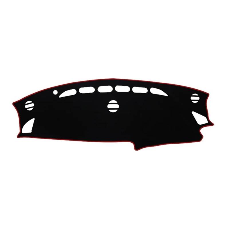 Mittelkonsole Matte Für Mazda Für CX-5 2012 2013 2014 2015 2016 Auto Armaturenbrettabdeckung Vermeiden Sie Lichtmatte Instrumentenplattformabdeckung Matte Teppichzubehör Armaturenbrett Matte(Red Side von Vvhabpm
