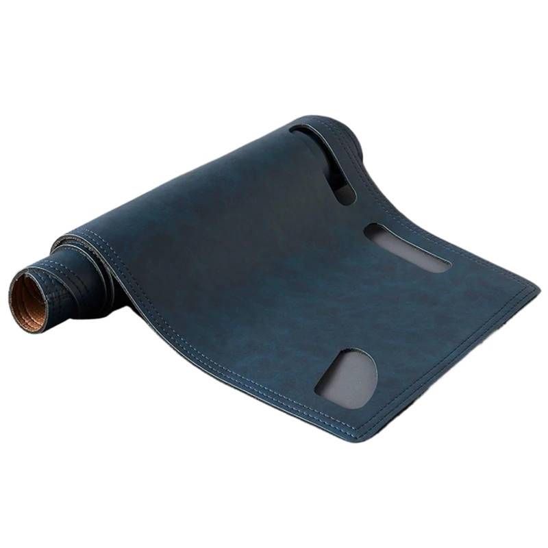 Mittelkonsole Matte Für Outlander 3. 2013 2014 2015 2016 2017 2018 2019 Leder Armaturenbrett Abdeckung Bord Matte Teppich Pad Sonnenschutz Dashmat Auto Zubehör Armaturenbrett Matte(Blue,Left Hand Driv von Vvhabpm