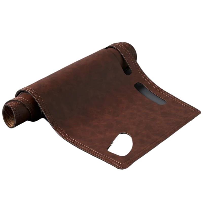 Mittelkonsole Matte Für Outlander 3. 2013 2014 2015 2016 2017 2018 2019 Leder Armaturenbrett Abdeckung Bord Matte Teppich Pad Sonnenschutz Dashmat Auto Zubehör Armaturenbrett Matte(Brown,Left Hand Dri von Vvhabpm