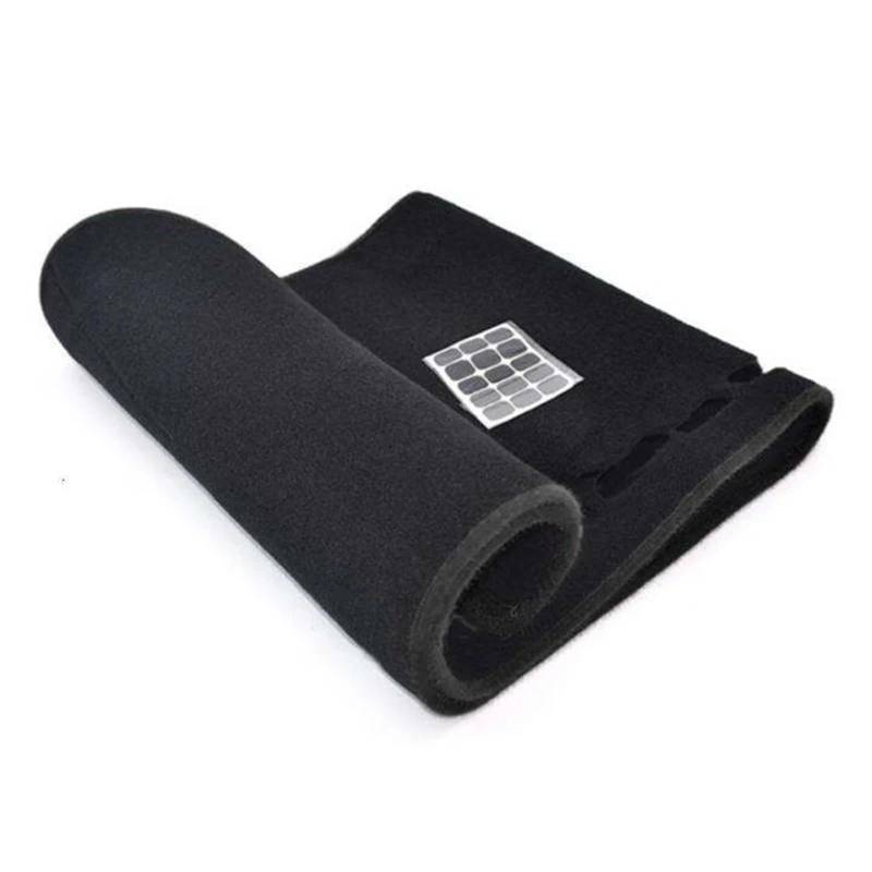 Mittelkonsole Matte Für Panamera 2010 2011 2012 2013 2014 2015 2016 2-lagige Polyester-Armaturenbrettabdeckung Für Linkslenker Armaturenbrett Matte(Black) von Vvhabpm
