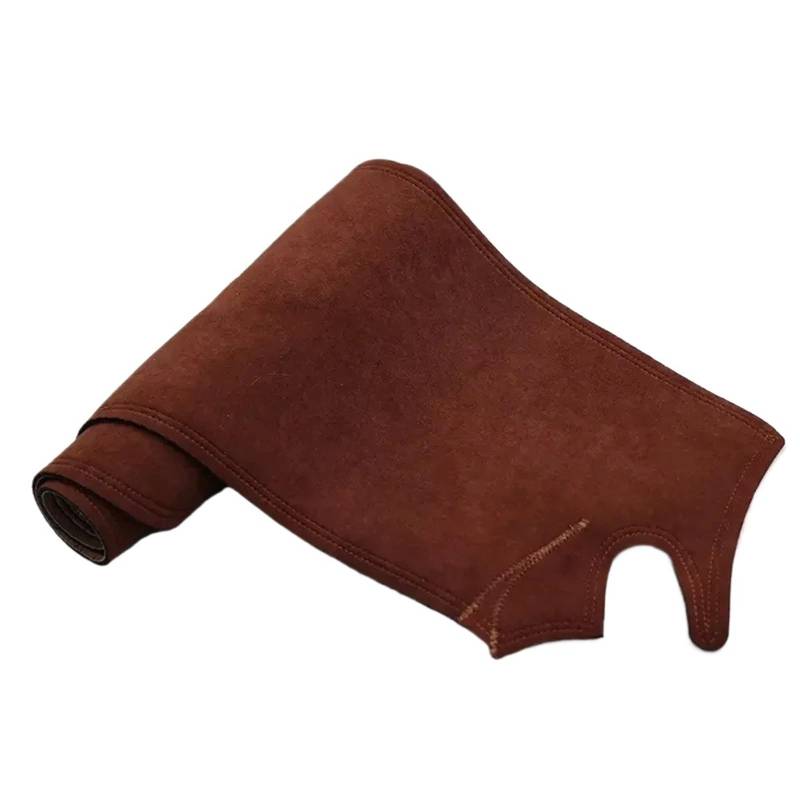 Mittelkonsole Matte Für Peugeot 208 Für E208 Für GT Für P21 2008 Für E-2008 Für P24 Für Mk2 2019-2021 Wildleder-Dashmat-Armaturenbrett-Abdeckungspad Armaturenbrettmatte Armaturenbrett Matte(Brown LHD) von Vvhabpm