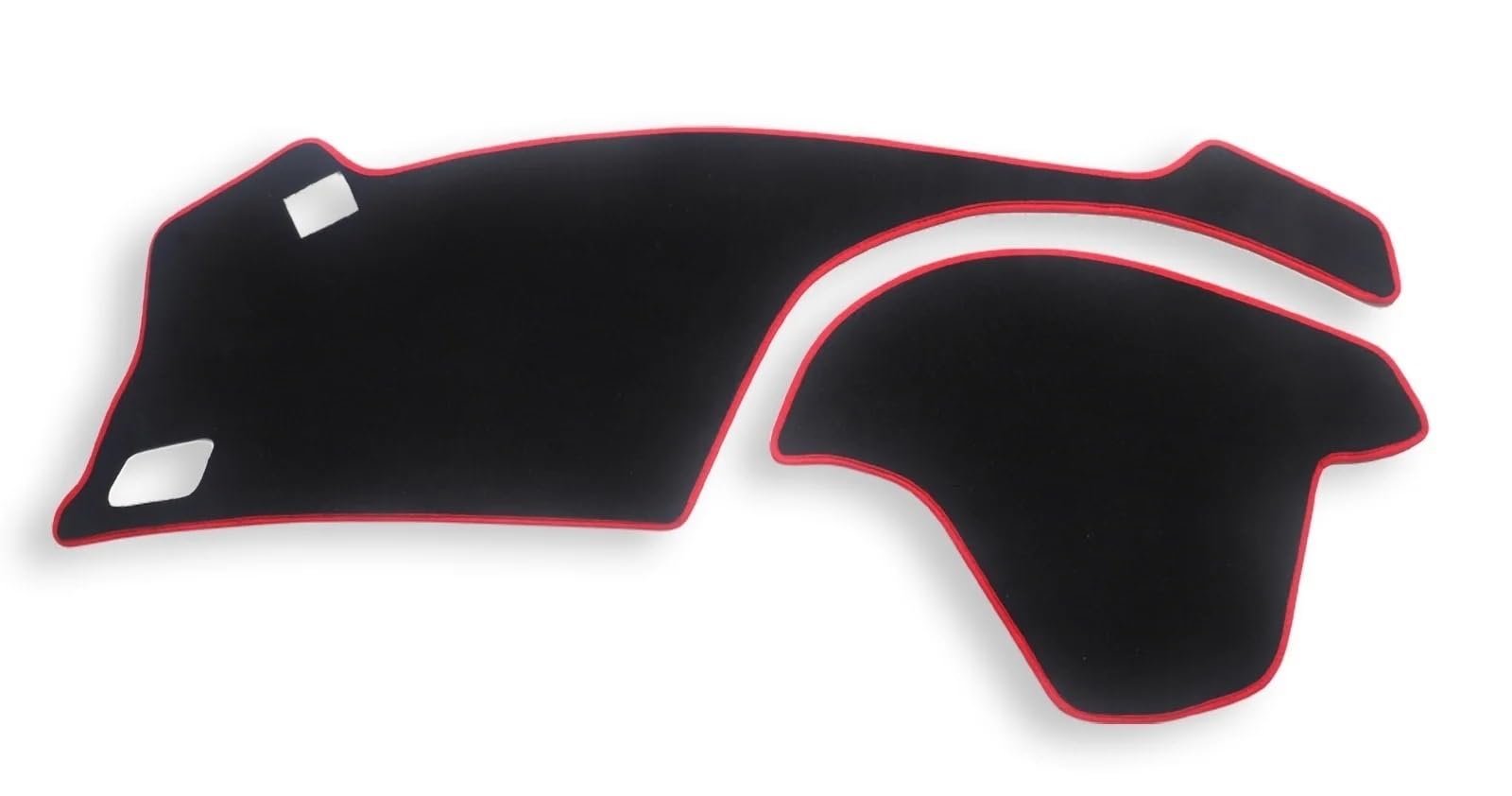 Mittelkonsole Matte Für S660 Auto Dashboard Matte Zubehör Anti-Slip Dashmat Dash Matte Sonnenschirm Schutz Pad Teppich Armaturenbrett Matte(Right Rudder RED) von Vvhabpm