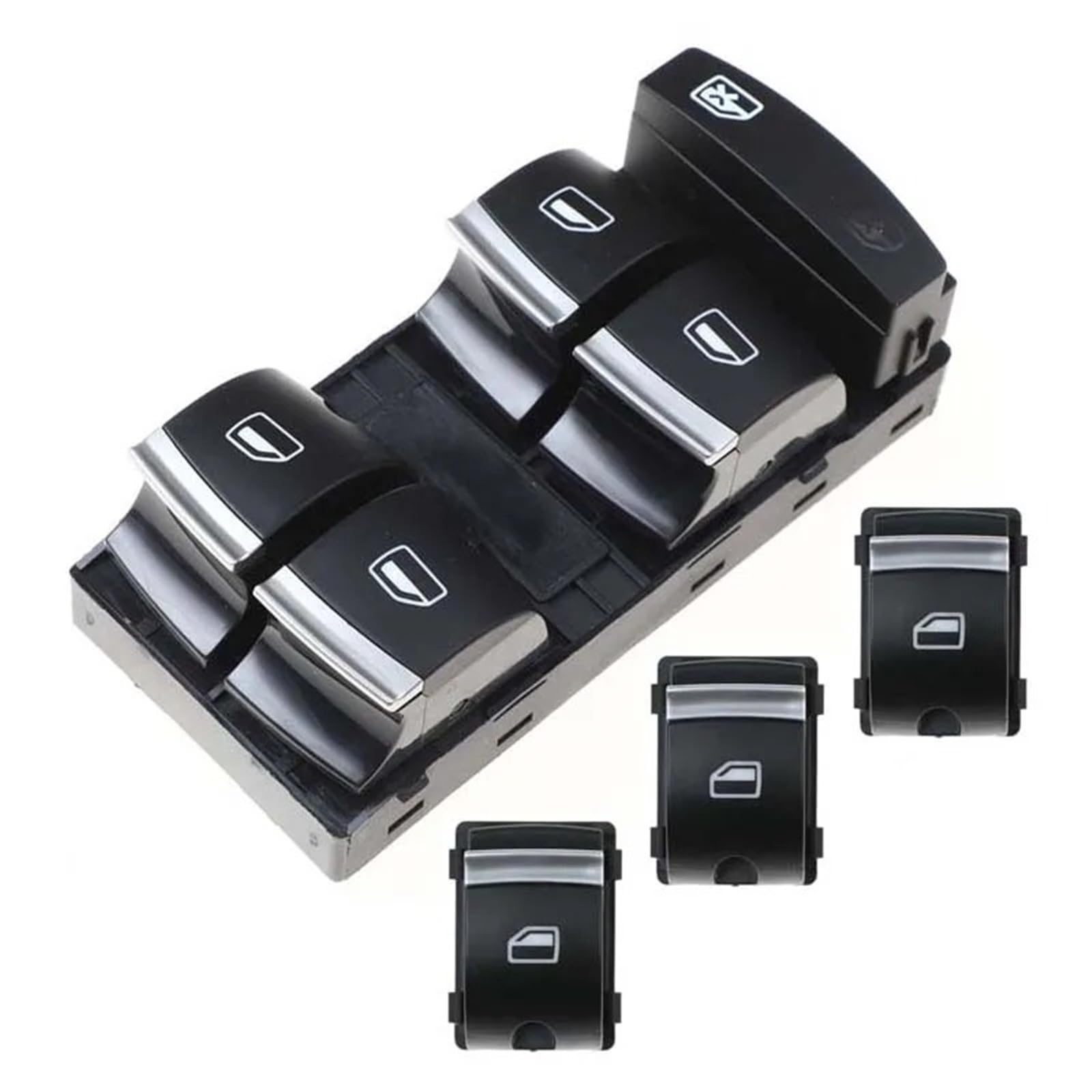 Power Fensterheber Für A3 6 8P Für S6 Für RS6 C6 Für Q7 2004 2005 2006 2007 2008 2009 2010 2011 4F0959855B Auto Elektrischer Fensterheberschalter 4F0959851H Fensterheber Schalter(A Set) von Vvhabpm