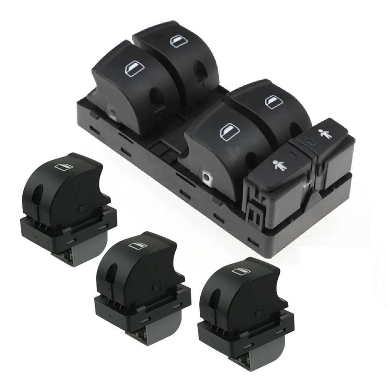 Power Fensterheber Für A6 Quattro Für Q7 S6 2007-2015 4F0959851G Autozubehör Vorne Links LH Power Tür Fenster Control Schalter Regler Taste Fensterheber Schalter(1 Set) von Vvhabpm