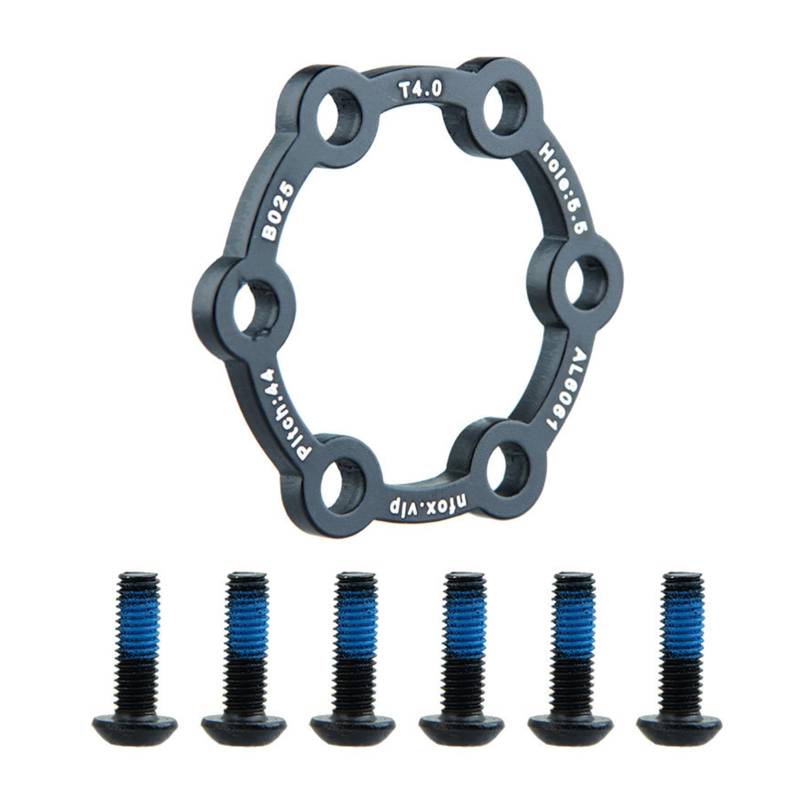 Aluminiumlegierung 6 Loch Unterlegscheibe Bremsscheibe mit 6 Schrauben Elektroroller Bremsscheibe für Elektroroller Mountainbike von Vynetra