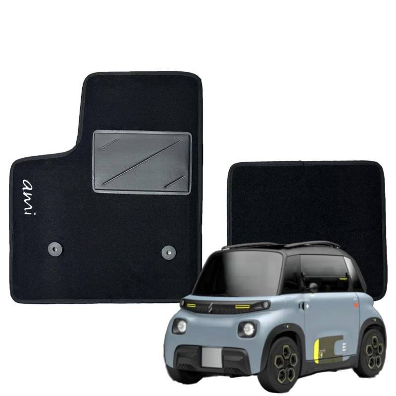SERIE 4 TEPPICHE - SCHWARZE TEPPICHE FÜR CITROEN AMI AB 2020 von W-Parts