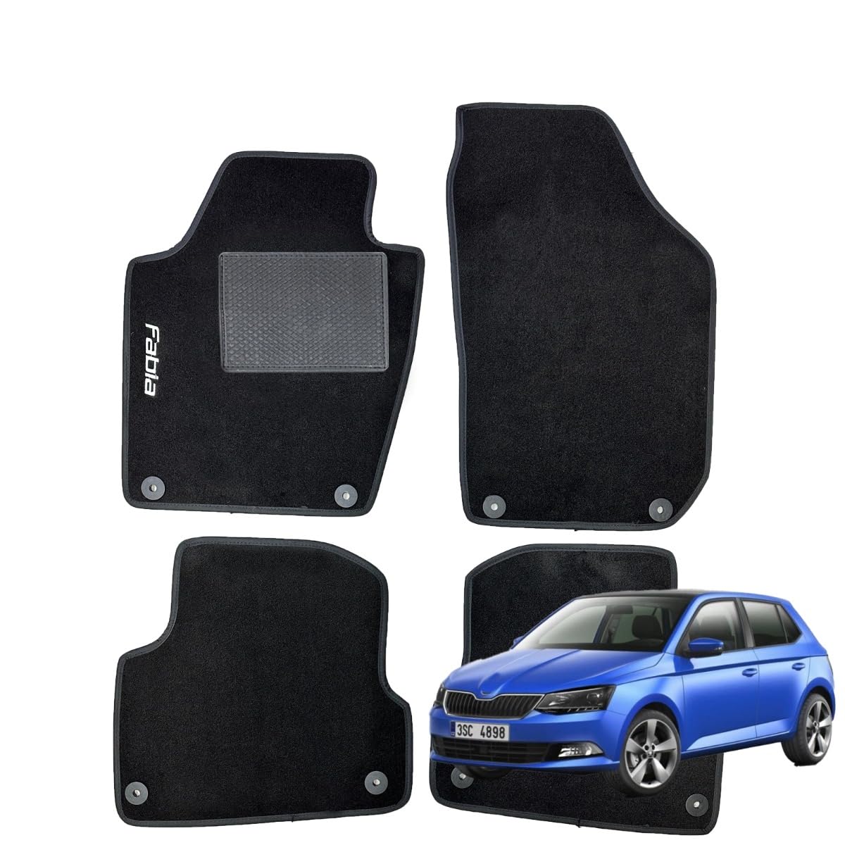 Serie 4 Fußmatten - Schwarze Fußmatten für Fabia II ab 2014 bis 2014 Serie 4 Fußmatten - Schwarze Fußmatten für Fabia II ab 2014 bis 2014 von W-Parts
