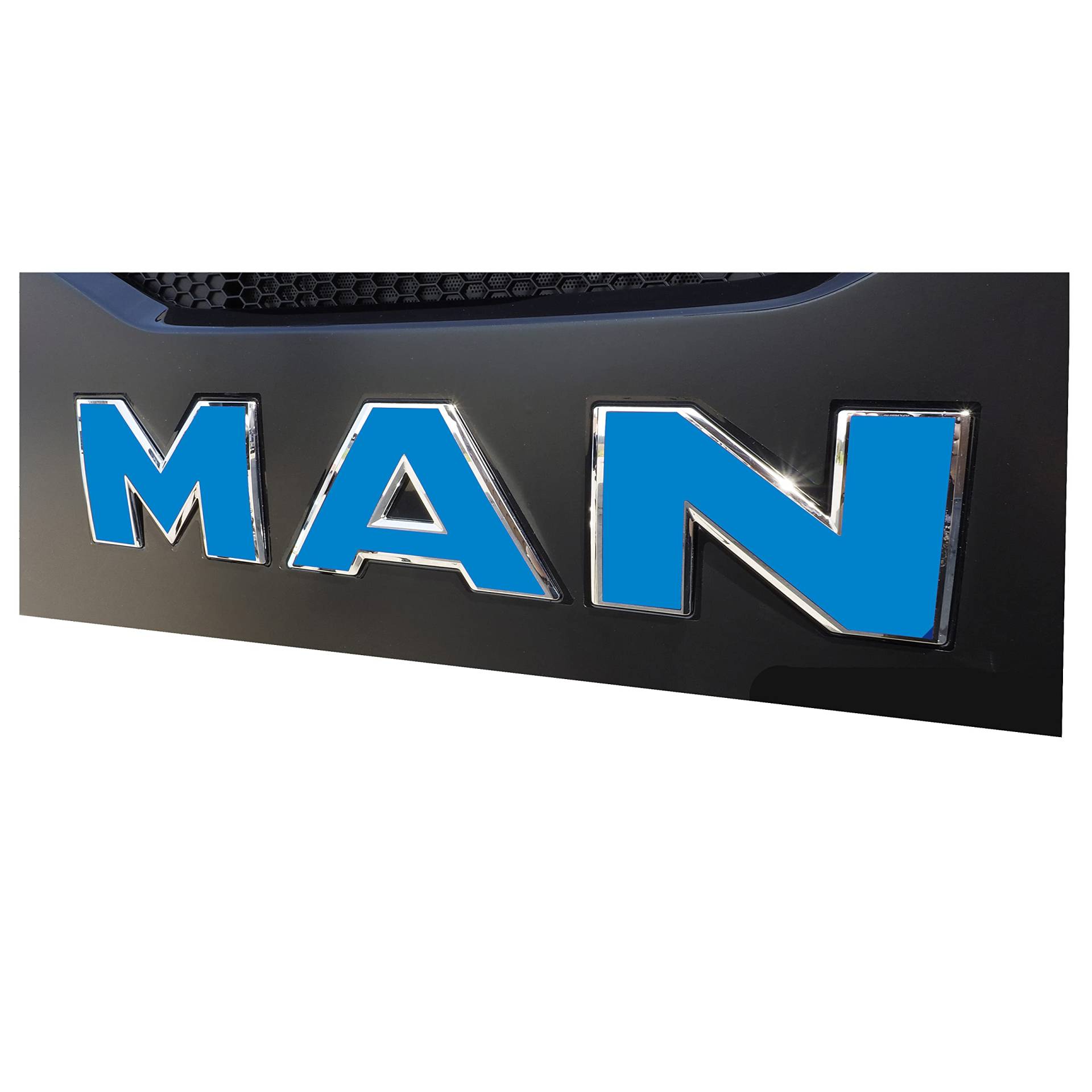W.B.A. Aufkleber passend für Man Emblem TGX/TGS Euro 6 ab Bj. 2013 RAL Blautöne (RAL 5015, TGX) von W.B.A.