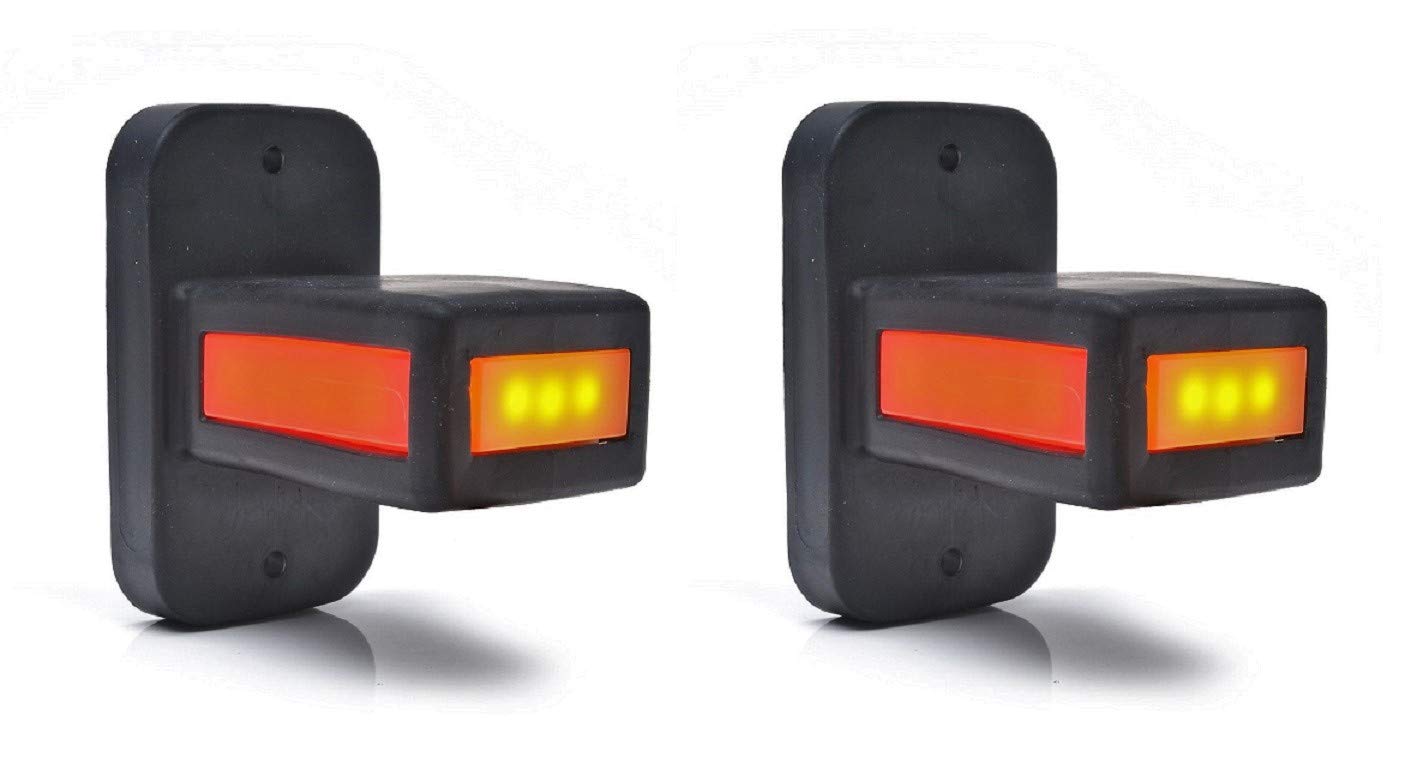 2 x kurze Stiel LED Neon Position Abstand Markierungsleuchten 12/24V ECE Seite Rückleuchten LKW Anhänger Chassis Van Bus 2 x kurze Stiel LED Neon Position Abstand Markierungsleuchten 12/24V ECE Seite Rückleuchten LKW Anhänger Chassis Van Bus von WA