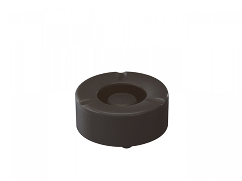 WACA 1810 Windaschenbecher Kunststoffaschenbecher stapelbar und glutfest, Farbe:schwarz, Größe:Dm 100 mm / 43 mm h von WACA