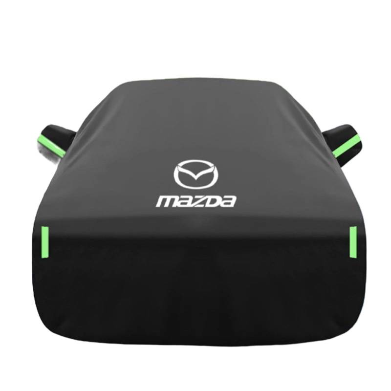 Auto Abdeckplane, für Mazda 2 Demio 1996-2024 Outdoor Vollgarage atmungsaktiv wasserdicht Abdeckung Komplett für alle Jahreszeiten Autoplane,A von WACDXST