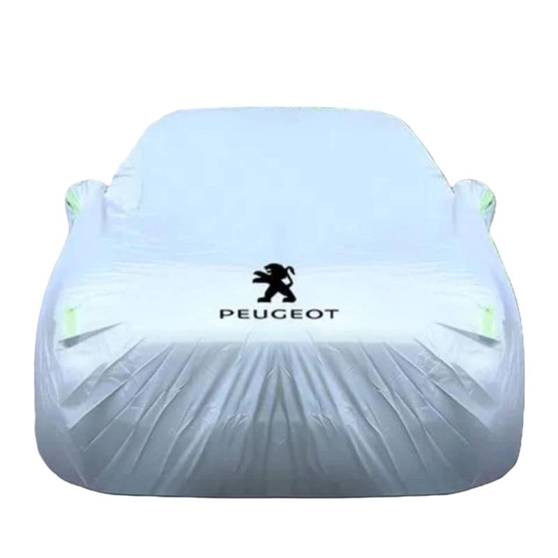 Auto Abdeckplane, für Peugeot 2008 1.2 PureTech 2013-2025 Outdoor Vollgarage atmungsaktiv wasserdicht Abdeckung Komplett für alle Jahreszeiten Autoplane,B von WACDXST
