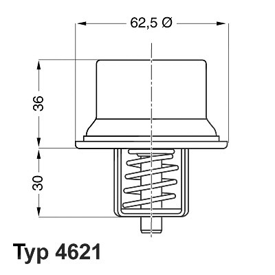 Wahler Thermostat, Kühlmittel [Hersteller-Nr. 4621.80D] für BMW von WAHLER
