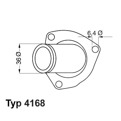 Wahler Thermostat, Kühlmittel [Hersteller-Nr. 4168.92D] für Opel, Vauxhall von WAHLER
