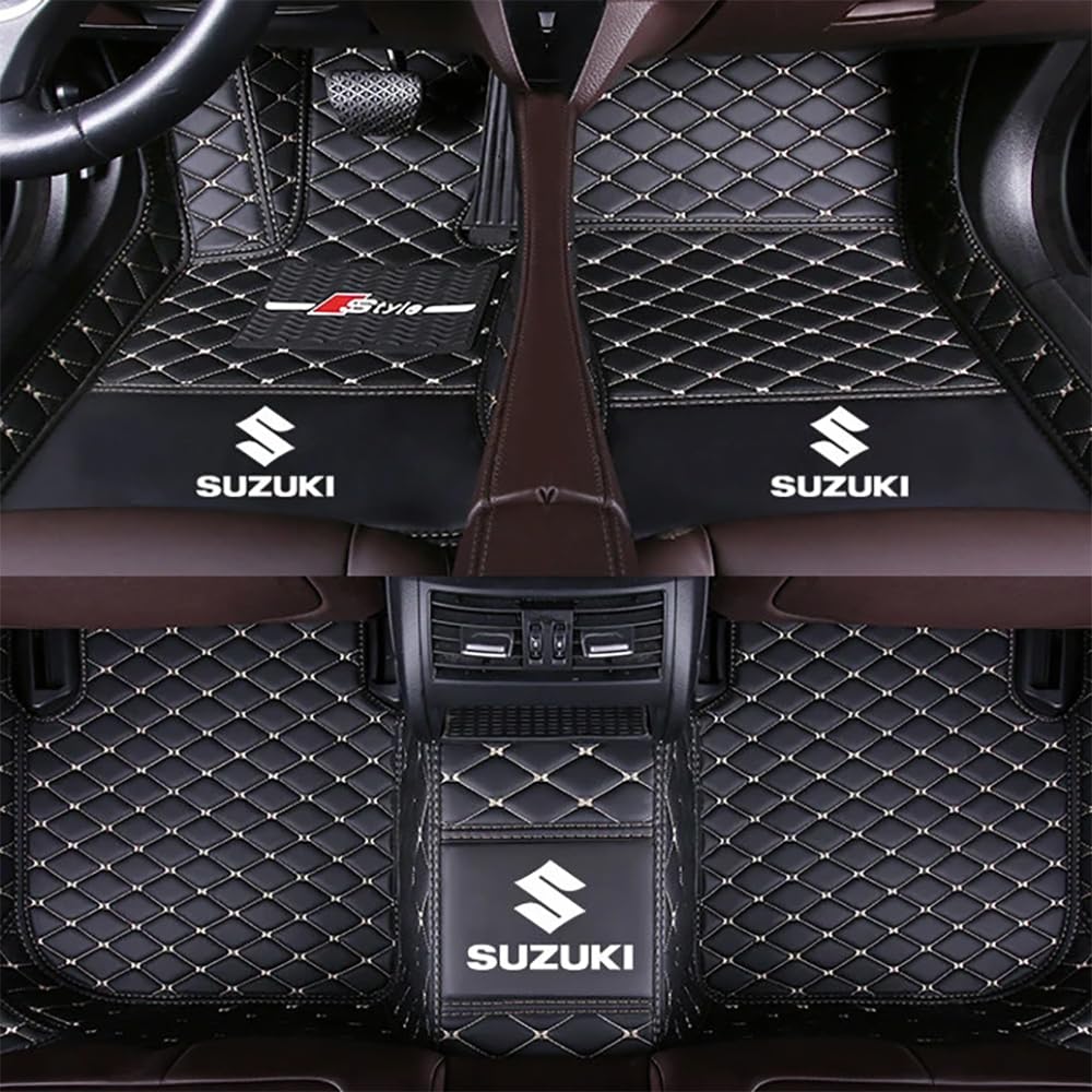Auto matten, für Suzuki Kizashi 2010-2023 LHD Fussmatten Teppiche Bodenmatten Allwetter rutschfeste Auto Innenschutz Teppich Matte Zubehör,A von WAIKUB