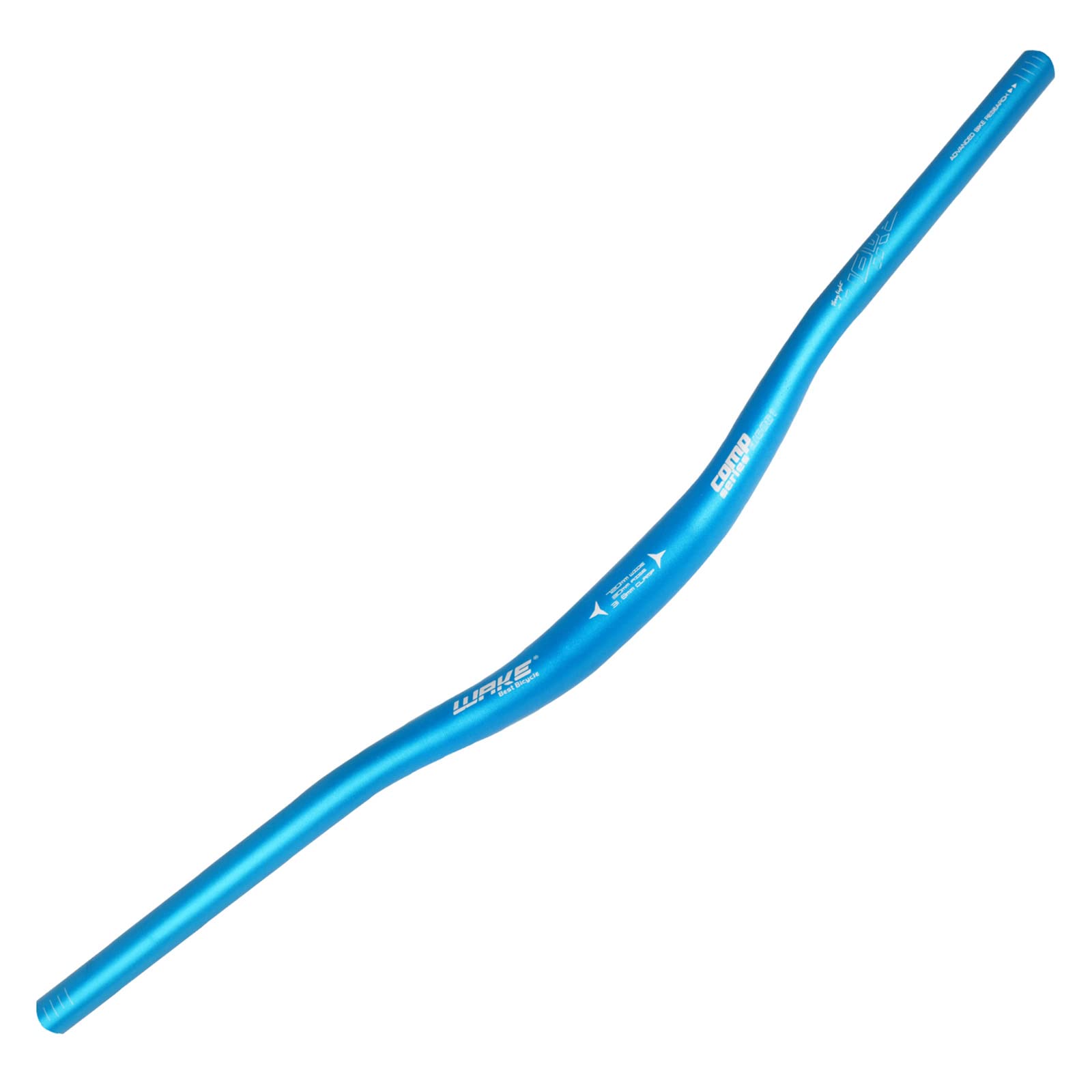 WAKE Fahrradlenker MTB Lenker Aluminiumlegierung Mountainbike Lenker Riser Bar 31,8MM, Länge 720MM Fahrrad Lenker für Mountainbike - Blau (30mm Höhe) von WAKE