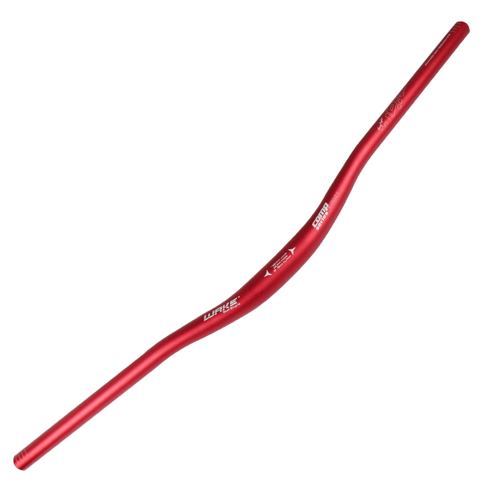 WAKE Fahrradlenker MTB Lenker Aluminiumlegierung Mountainbike Lenker Riser Bar 31,8MM, Länge 780MM Fahrrad Lenker für Mountainbike - Rot (30mm Höhe) von WAKE