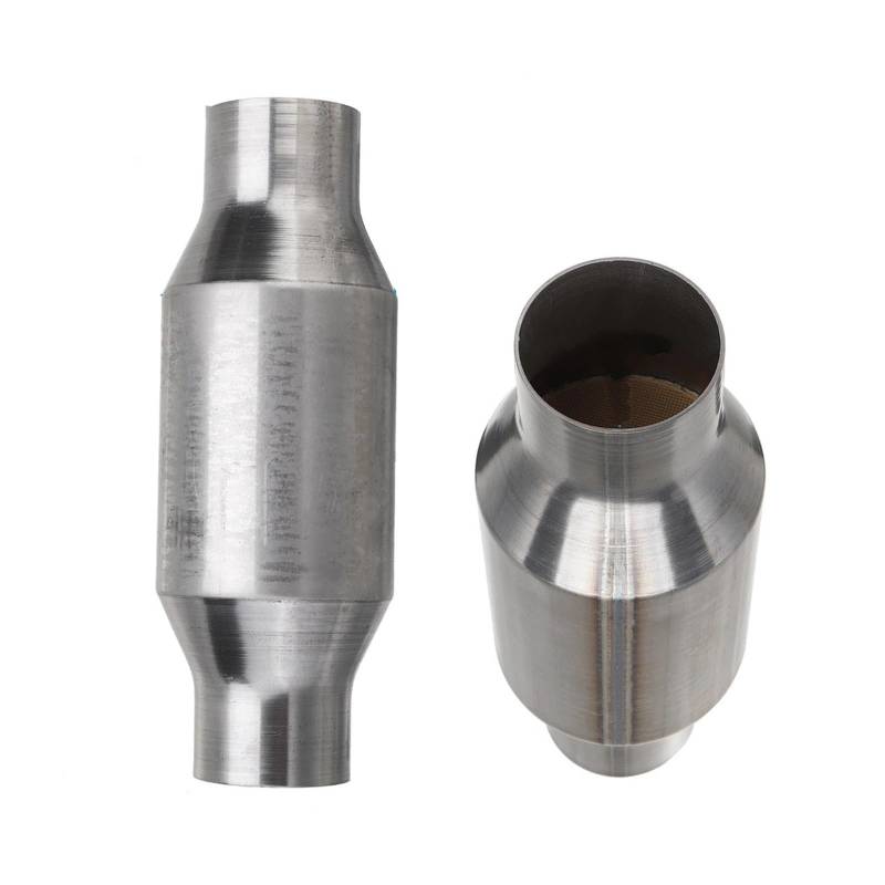 Auspuffblende 25 "/3" Universal Auto Katalysator Abgasanlagen Schalldämpfer Länge 11 "Edelstahl Katalysator Motor Auto Auspuff Schalldämpfer(2.5 inch) von WALEQW