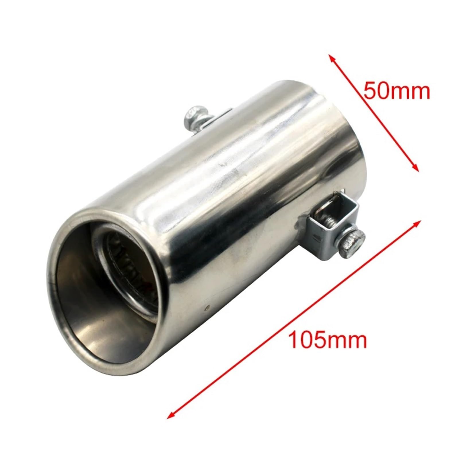 Auspuffblende Auspuffrohrspitze Auto Auto Schalldämpfer Stahl Edelstahl Trim Endrohr Auto Ersatzteile Auspuffanlagen Schalldämpfer Fahrzeug Auto Auspuff Schalldämpfer(Bevel) von WALEQW