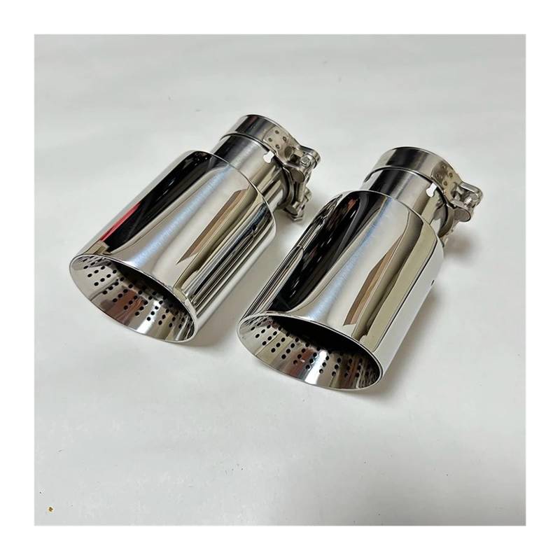 Auspuffblende Auto-Aufsatz Auspuffrohr Edelstahl 304 Endrohr Horn Auslassloch Großer Durchmesser 89mm 101mm 114mm Größe Auto Auspuff Schalldämpfer(57mm-101mm) von WALEQW