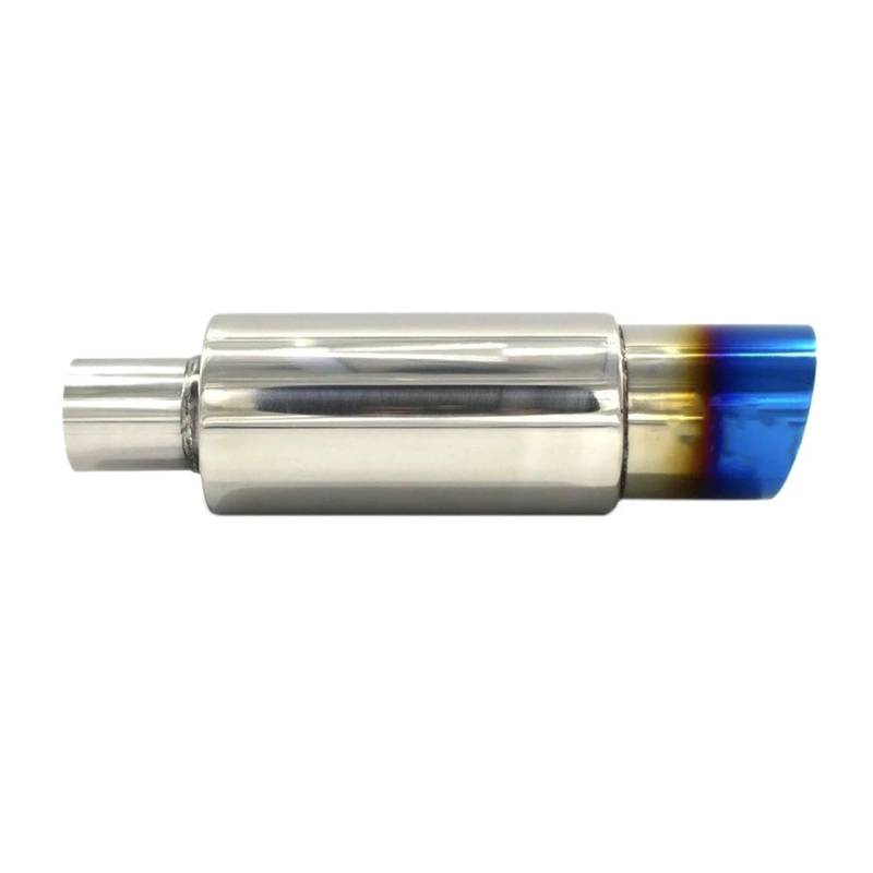 Auspuffblende Auto-Universal-Auspuffrohr Aus Edelstahl Für Hinten Quadratisch Schalldämpfer Endrohr Schalldämpferspitze 370 Mm Geröstet Blau Auto Auspuff Schalldämpfer von WALEQW