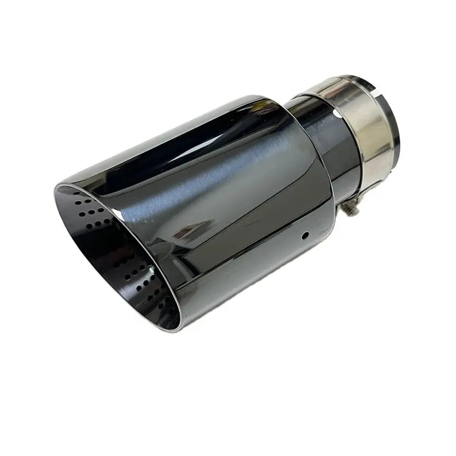 Auspuffblende Autoteile Auspuffrohr Schalldämpfer Endrohr Edelstahl Auch Schwarz Passend Für F20 Für F10 Für E38 Für E46 Auto Auspuff Schalldämpfer(54mm-89mm) von WALEQW