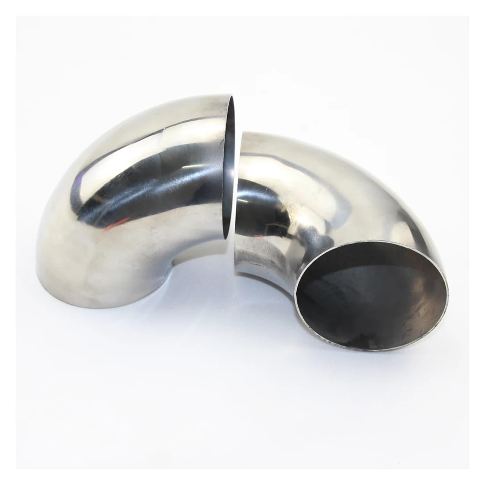 Auspuffblende Autozubehör Autoauspuffschalldämpfer Verwandelt Sich In Einen 90-Grad-Edelstahlbogen Mit 12 Mm Winkel Zur Reduzierung des Durchmessers Auto Auspuff Schalldämpfer(70mm x 1.2mm) von WALEQW