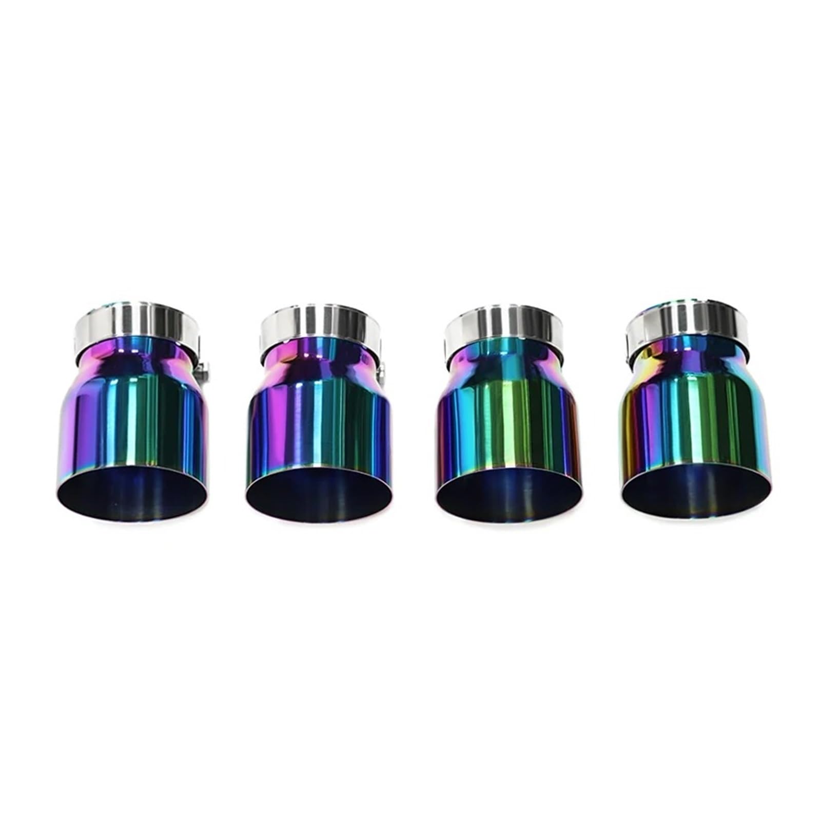 Auspuffblende Edelstahl-Auspuffblenden Für F87 Für M2 Für F80 Für M3 Für F82 Für F83 Für M4 Direkte Passform Auspuffblende Endrohrdüse Auto Auspuff Schalldämpfer(Colorful) von WALEQW