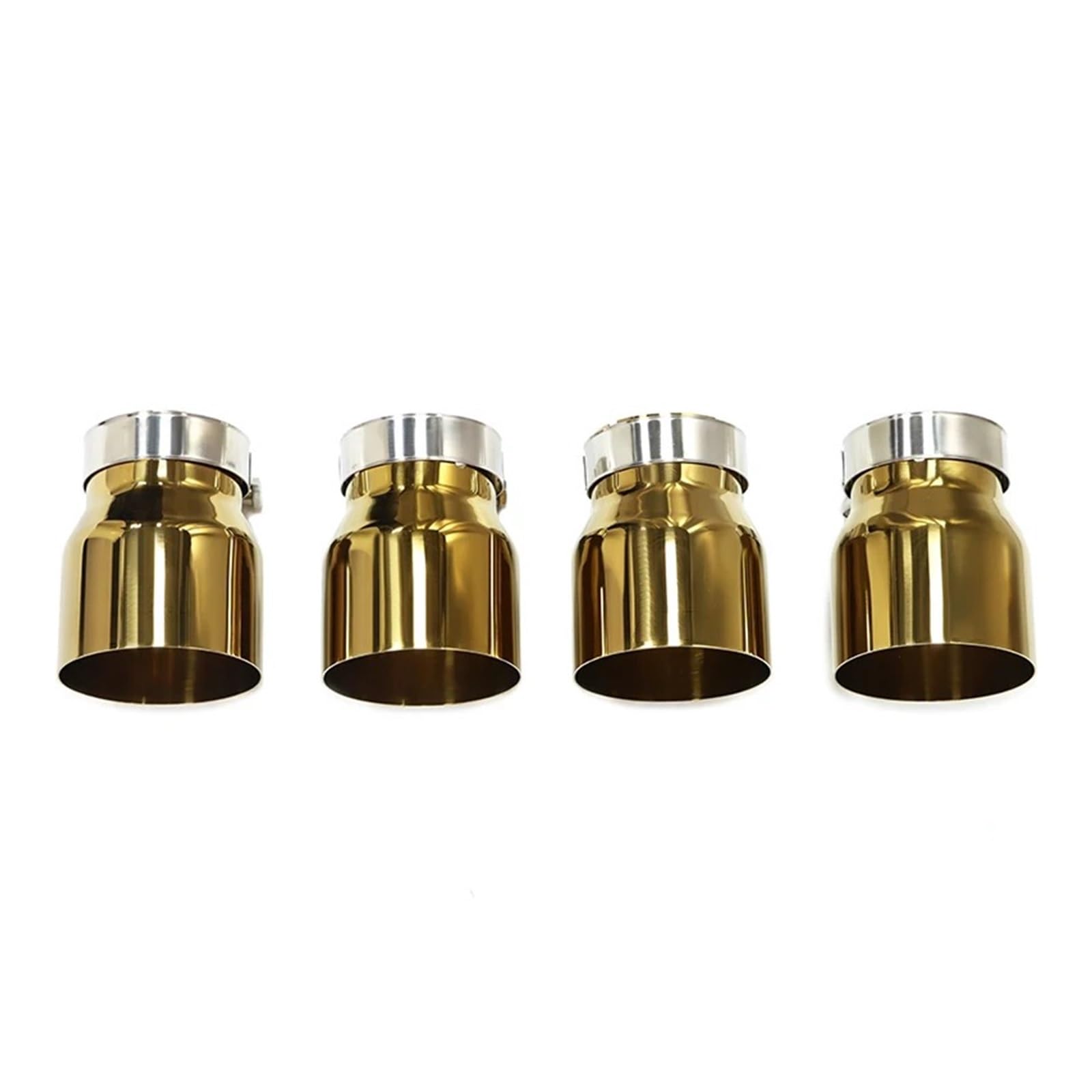 Auspuffblende Edelstahl-Auspuffblenden Für F87 Für M2 Für F80 Für M3 Für F82 Für F83 Für M4 Direkte Passform Auspuffblende Endrohrdüse Auto Auspuff Schalldämpfer(Gold) von WALEQW