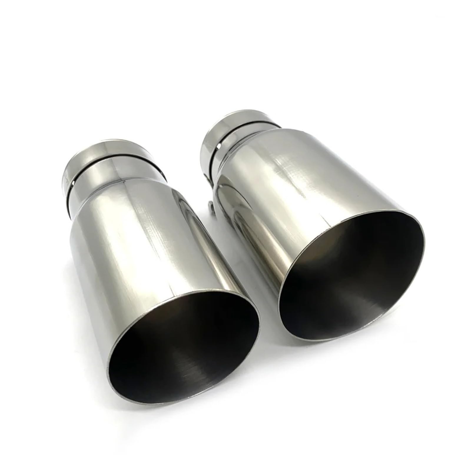 Auspuffblende Edelstahl Universal Auspuff System Endrohr Auto Auspuffrohr Einzelnen Geraden Schalldämpfer Spitze Für Mitsubishi Für Mazad Auto Auspuff Schalldämpfer(ID 70mm-OD 101mm) von WALEQW