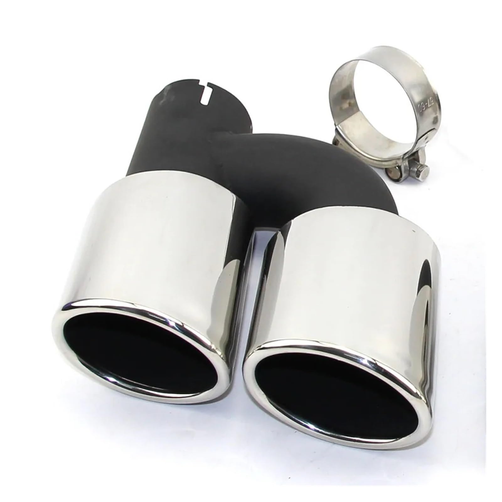 Auspuffblende Endrohr Edelstahl Auspuffrohr Schalldämpfer Spitze CLAMP Typ Fit Für A4 Für A5 Für A6 Für A7 Zu Ändern Für S4 Für S5 Für S6 Für S7 Auto Auspuff Schalldämpfer(Links) von WALEQW