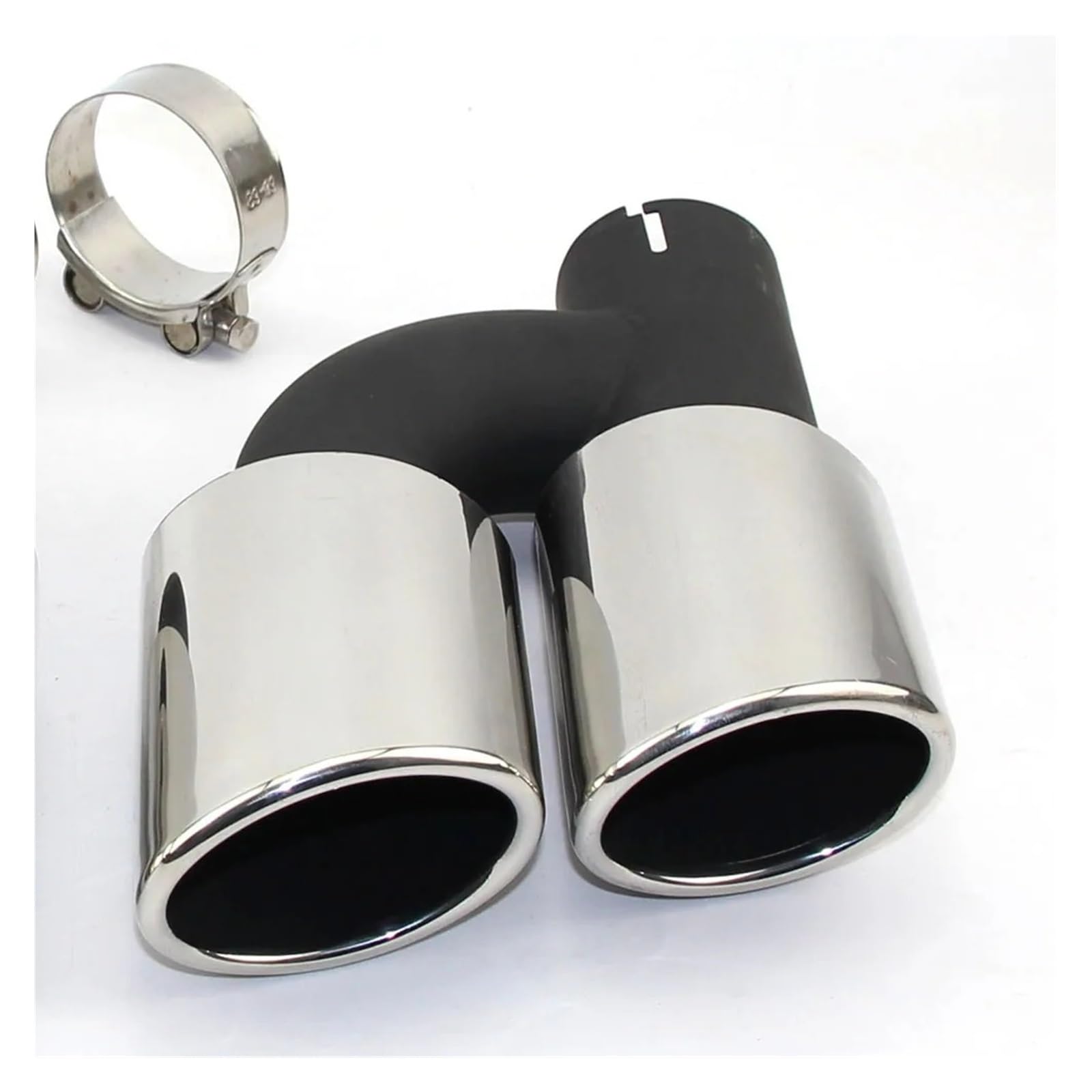 Auspuffblende Endrohr Edelstahl Auspuffrohr Schalldämpfer Spitze CLAMP Typ Fit Für A4 Für A5 Für A6 Für A7 Zu Ändern Für S4 Für S5 Für S6 Für S7 Auto Auspuff Schalldämpfer(Recht) von WALEQW