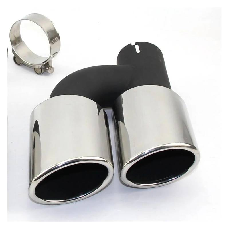 Auspuffblende Endrohr Edelstahl Auspuffrohr Schalldämpfer Spitze CLAMP Typ Fit Für A4 Für A5 Für A6 Für A7 Zu Ändern Für S4 Für S5 Für S6 Für S7 Auto Auspuff Schalldämpfer(Recht) von WALEQW