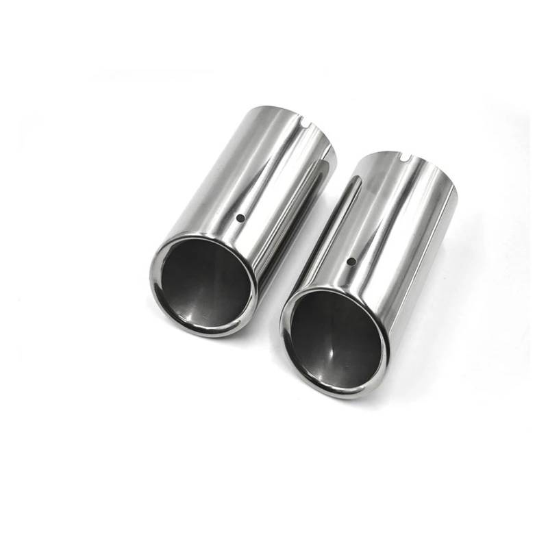 Auspuffblende Für A4 Für B8 2009 2010 2011 2012 2013 2014 2015 Zubehör Edelstahl Auto Auspuff Endrohr Trim Styling Auto Auspuff Schalldämpfer(Silber) von WALEQW