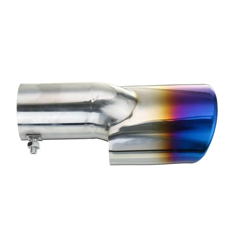 Auspuffblende Hinten Edelstahl Auspuff Schalldämpfer Ende Endrohr Outlet Tipps Für Civic 10th Gen 2016 2017 Schwarz Blau Chrom Auto Auspuff Schalldämpfer(Blau) von WALEQW