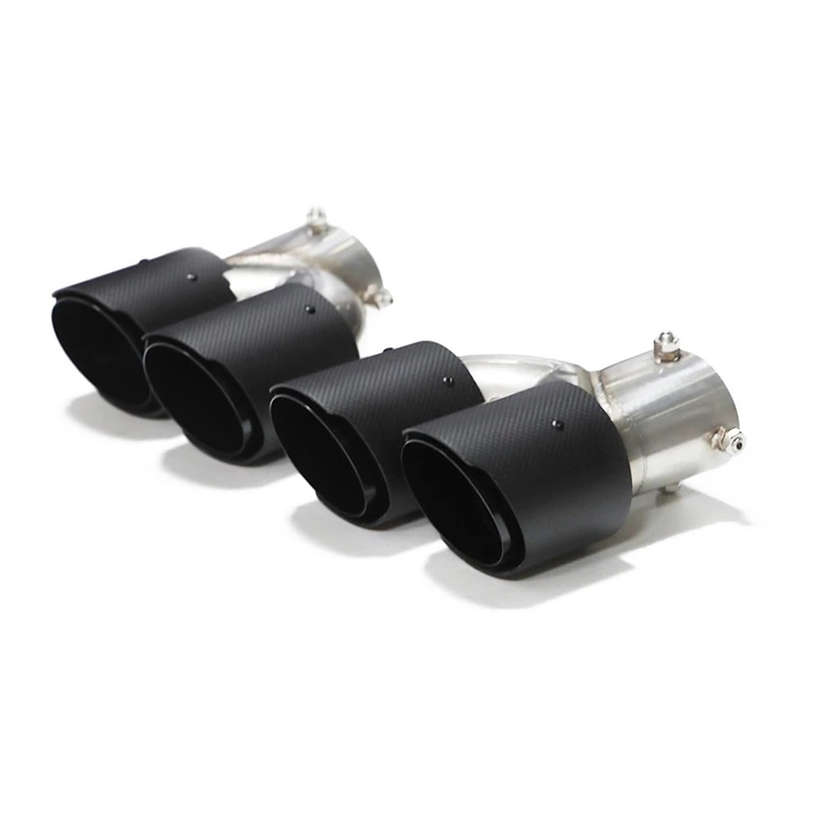 Auspuffblende Quad Carbon Fiber Auspuffblende Für G20 Für G21 Für M340i Für M240i Für G42 Für M440i Auspuffblende Endrohr Auspuffanlage Auto Auspuff Schalldämpfer(Carbon Fiber B) von WALEQW