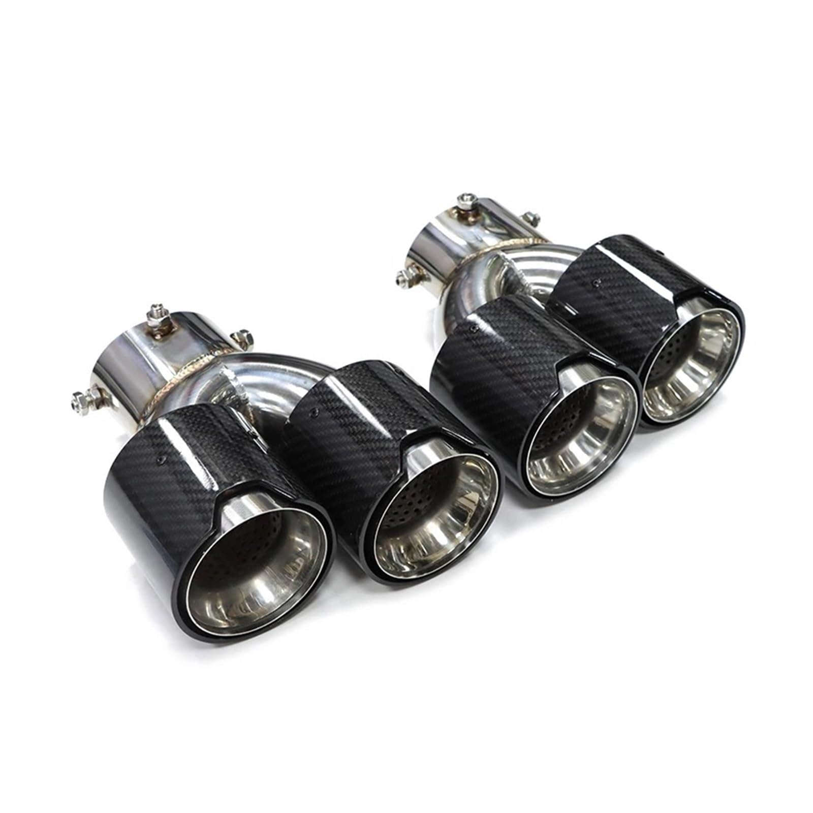 Auspuffblende Quad Carbon Fiber Auspuffblende Für G20 Für G21 Für M340i Für M240i Für G42 Für M440i Auspuffblende Endrohr Auspuffanlage Auto Auspuff Schalldämpfer(Carbon Fiber G) von WALEQW