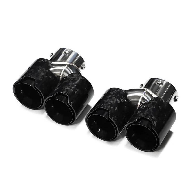 Auspuffblende Quad Carbon Fiber Auspuffblende Für G20 Für G21 Für M340i Für M240i Für G42 Für M440i Auspuffblende Endrohr Auspuffanlage Auto Auspuff Schalldämpfer(Carbon Fiber L) von WALEQW