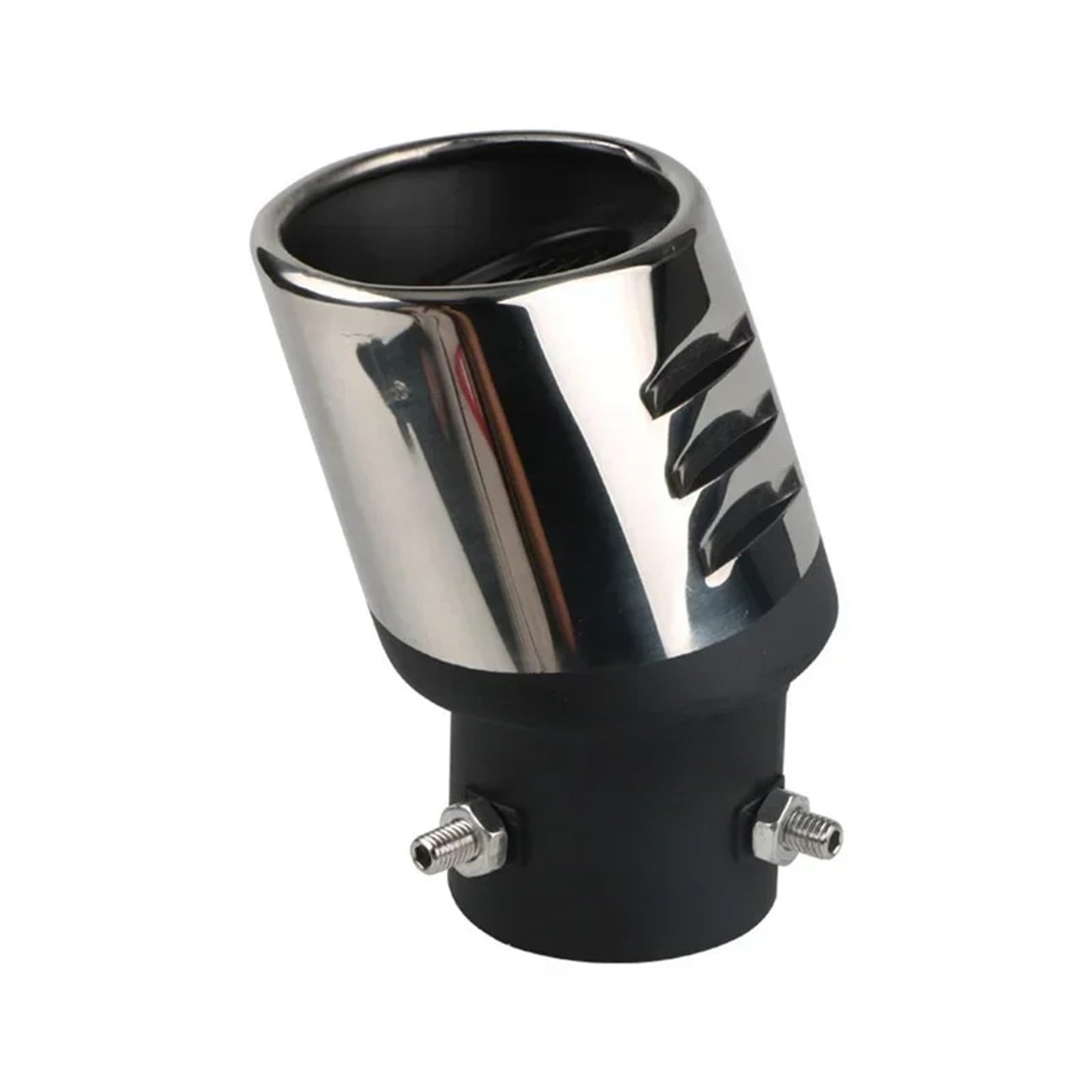 Auspuffblende Universal Auto Auspuff Schalldämpfer Endrohr Auslassdüse Endgürtel Netz Auto Auspuffanlage Oval ID 60mm Edelstahl Auto Auspuff Schalldämpfer von WALEQW