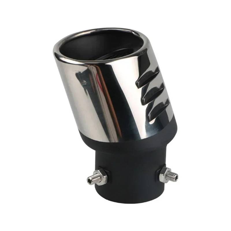 Auspuffblende Universal Auto Auspuff Schalldämpfer Endrohr Auslassdüse Endgürtel Netz Auto Auspuffanlage Oval ID 60mm Edelstahl Auto Auspuff Schalldämpfer von WALEQW