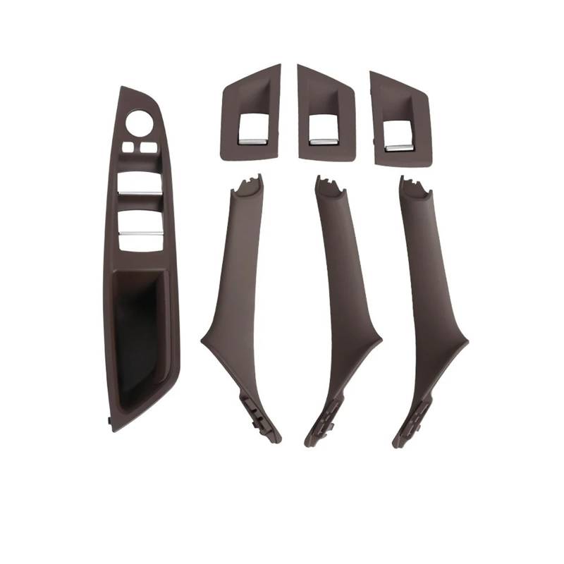 Innen Links Rechts Türgriff Für 5 Series F10 F18 523 525 528 2010-2017 LHD RHD 7 Farben Beige Schwarz Carbon Faser Auto Innentür Griff Pull 7PCS Set Türgriff Innentür Auto von WALEQW