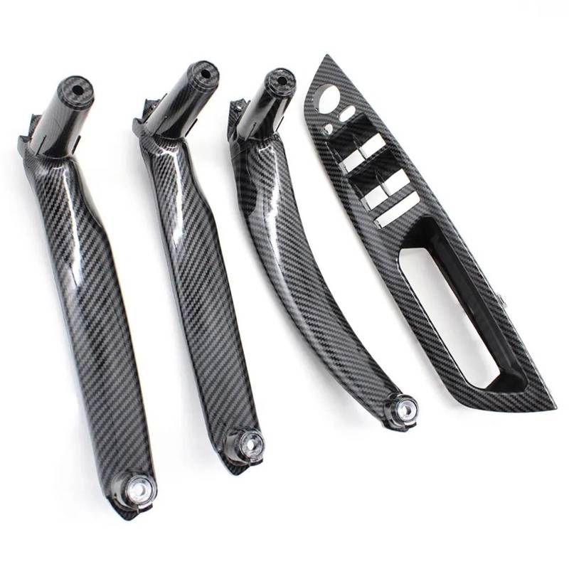 Innen Links Rechts Türgriff Für X5 Für X6 E70 E71 2007-2013 Carbon Fiber Fensterheber Schalter Abdeckung Set Tür Innen Pull Griff Armlehne Abdeckung Trim Ersatz Türgriff Innentür Auto von WALEQW