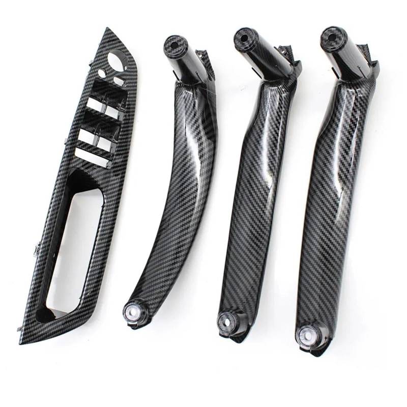 Innen Links Rechts Türgriff Für X5 Für X6 E70 E71 2007-2013 Carbon Fiber Fensterheber Schalter Abdeckung Set Tür Innen Pull Griff Armlehne Abdeckung Trim Ersatz Türgriff Innentür Auto von WALEQW