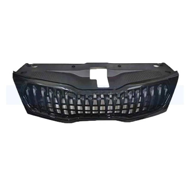 Kühlergrill Grill Auto Front Stoßstange Grill Für KIA Für K2 2011 2012 2013 2014 Racing Grills Maske Kühlergrill Nieren Kühlergrill(Schwarz) von WALEQW