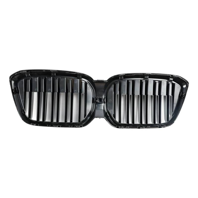 Kühlergrill Grill Auto-Frontgrill Glänzend Schwarz Vorne Niere Grill Passend Für IX3 Für G08 Für LCI 09. 2021 2022 2023 2024 Doppellamellen Nieren Kühlergrill von WALEQW