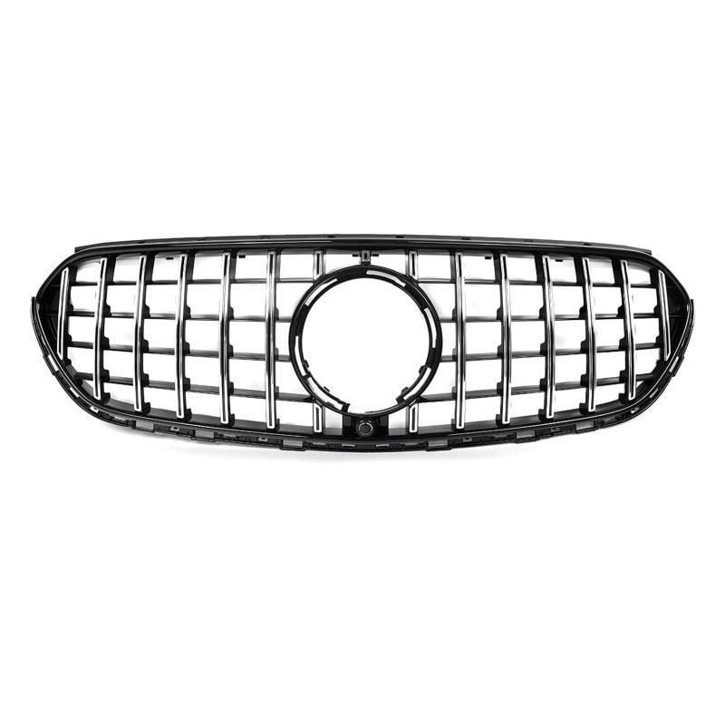 Kühlergrill Grill Für Benz Für GLC Für X254 2023 2024 Für GTR Stil Kühlergrill Grill Chrome Trim Schwarz Grille Nieren Kühlergrill von WALEQW